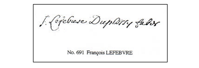 Signature François Lefebvre